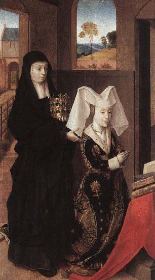Petrus Christus Isabel of Portugal with St Elizabeth oil painting image